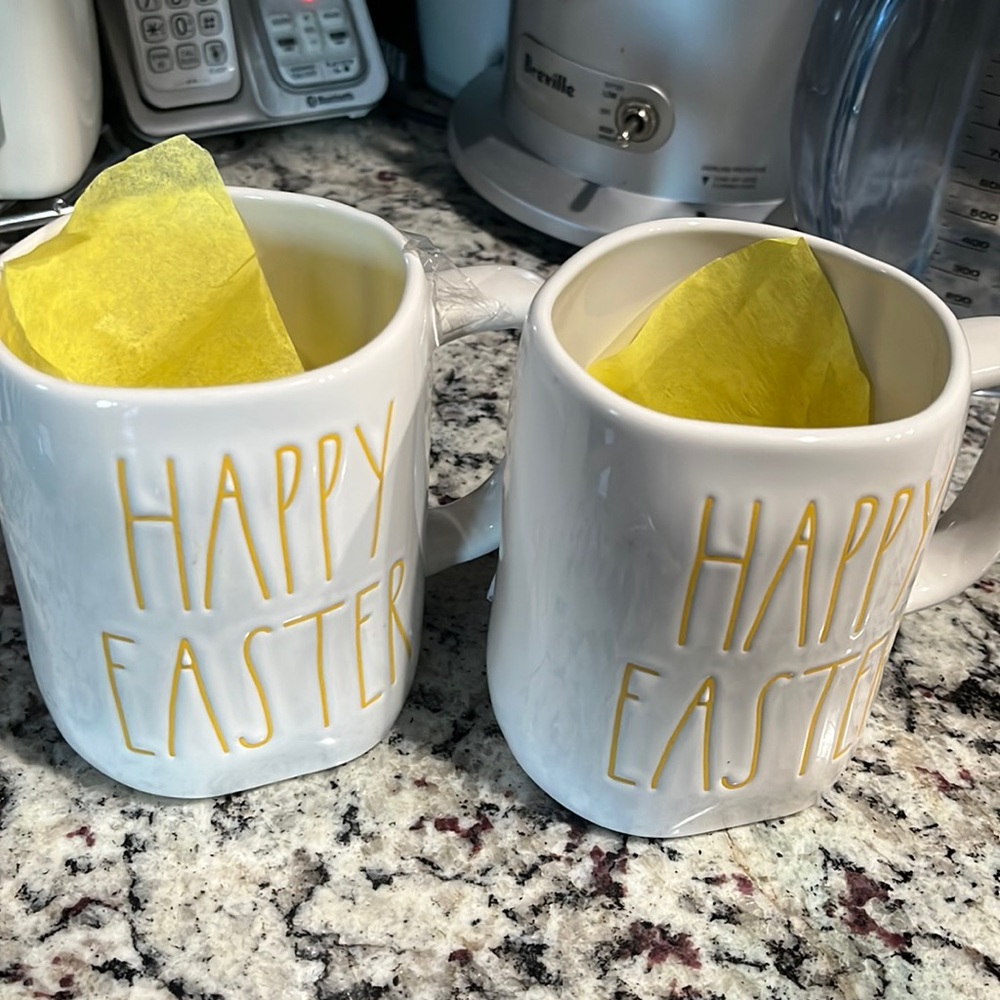 Rae Dunn Easter mugs